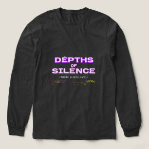 Cyberpunk Paarse Glitch Lange Mouwen T-shirt Don