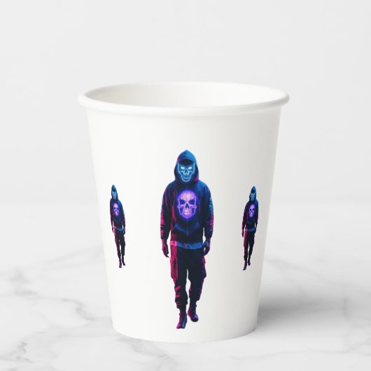 Cyberpunk Papieren Bekers (Voorkant)