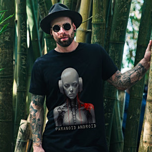 Cyberpunk Paranoïde Android Sci-Fi Grafische T-Shi T-shirt