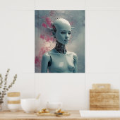 Cyberpunk Paranoïde Android Sci-Fi Surrealistische Poster (Keuken)