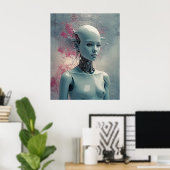 Cyberpunk Paranoïde Android Sci-Fi Surrealistische Poster (Thuiskantoor)