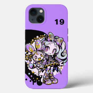 Cyberpunk Pastel Goth Anime Girl Custom Numbe Case-Mate iPhone Case