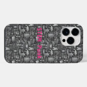 Cyberpunk PCB Electronics Circuit Board Patroon iPhone Hoesje (Achterkant horizontaal)