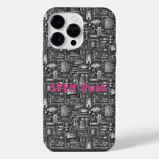 Cyberpunk PCB Electronics Circuit Board Patroon iPhone Hoesje (Achterkant)