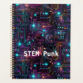 Cyberpunk PCB Electronics Circuit Board Patroon Planner (Voorkant)