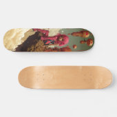 Cyberpunk pink girl skateboard (Horizontaal)