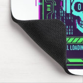 ​Cyberpunk Pixel Skull Gaming Mouse Pad - Error 40 Muismat (Hoek)