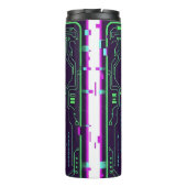 ​Cyberpunk Pixel Skull Travel Mug - Loading My Rea Thermosbeker (Achterkant)