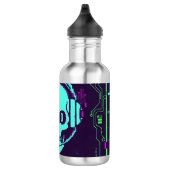 ​Cyberpunk Pixel Skull Travel Mug - Loading My Rea Waterfles (Rechts)