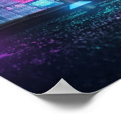 Cyberpunk poster kunst (Hoek)