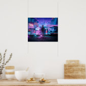 Cyberpunk poster kunst (Keuken)