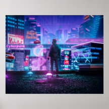 Cyberpunk poster kunst