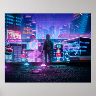 Cyberpunk poster kunst
