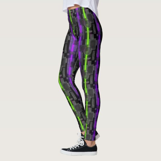 Cyberpunk Power Source Laser Print Leggings (Links)