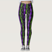 Cyberpunk Power Source Laser Print Leggings