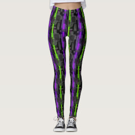 Cyberpunk Power Source Laser Print Leggings