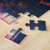 Cyberpunk puzzle, coole scifi japan street scene legpuzzel (Zijkant)