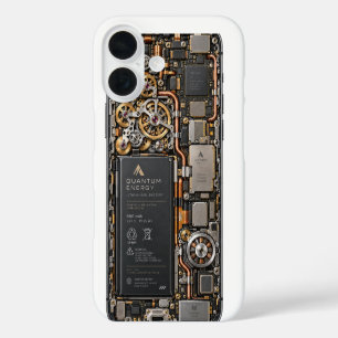 Cyberpunk Quantum Tech Printplaat Hoestel & iPhone 16 Hoesje