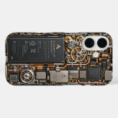 Cyberpunk Quantum Tech Printplaat Hoestel &  Case-Mate iPhone Case (Achterkant (horizontaal))
