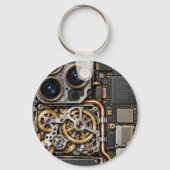 Cyberpunk Quantum Tech Printplaat Hoestel & Sleutelhanger (Achterkant)