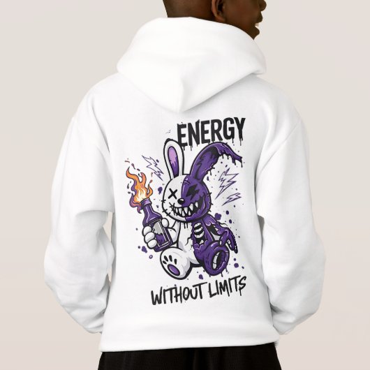 Cyberpunk Rabbit Graphic - Energy Without Limits S (Achterkant)
