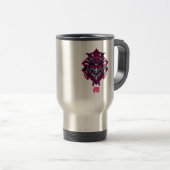 Cyberpunk Red Oni Samurai Travel Mug Reisbeker (Voorkant rechts)