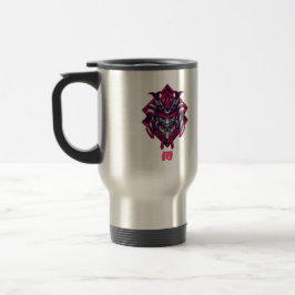 Cyberpunk Red Oni Samurai Travel Mug Reisbeker