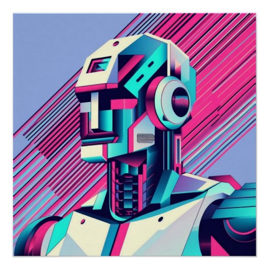 Cyberpunk Reflecties Perfect Poster (Voorkant)
