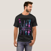 Cyberpunk regenval t-shirt (Voorkant volledig)