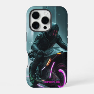 Cyberpunk / Retro Esthetisch Ontwerp iPhone 16 Pro Hoesje