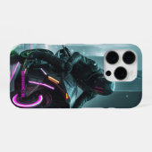 Cyberpunk / Retro Esthetisch Ontwerp iPhone Hoesje (Achterkant horizontaal)