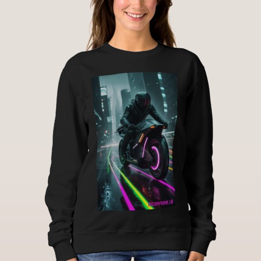 Cyberpunk / Retro Esthetisch Ontwerp Trui (Voorkant)