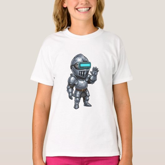 Cyberpunk Ridder VR Chibi Kinderen T-shirt (Voorkant)