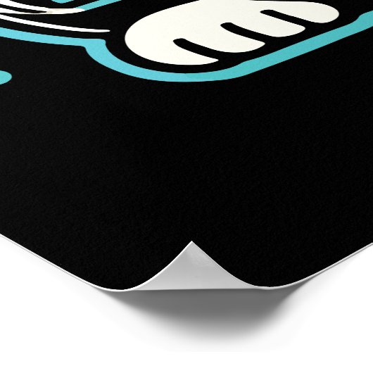 Cyberpunk Robot Maneki Neko Lucky Cat, Geld Poster (Hoek)