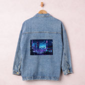 Cyberpunk Rooftop Tokyo Denim Jacket (Hangar)
