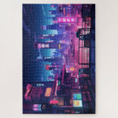 Cyberpunk Rooftop Tokyo Legpuzzel (Verticaal)