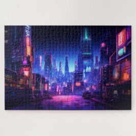 Cyberpunk Rooftop Tokyo Legpuzzel