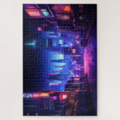 Cyberpunk Rooftop Tokyo Legpuzzel (Verticaal)