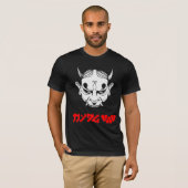 Cyberpunk Samurai Demon Hannya Mask T-shirt (Voorkant volledig)