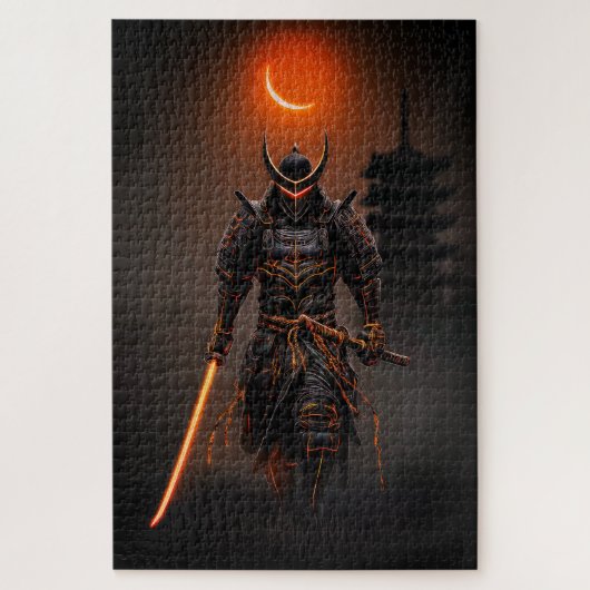 Cyberpunk Samurai Futuristic Warrior Legpuzzel (Verticaal)