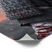 Cyberpunk Samurai Girl Poster (Hoek)