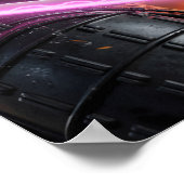 Cyberpunk Samurai Girl Poster (Hoek)