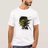 Cyberpunk Samurai Grunge Japans grafisch T-shirt (Voorkant)