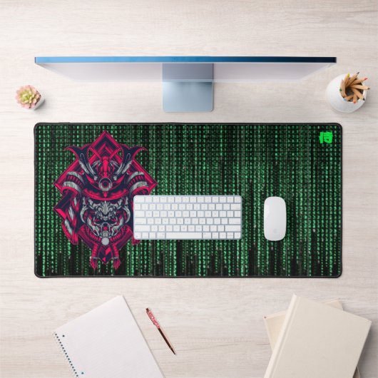 Cyberpunk Samurai Matrix Desk Mat (Kantoor 1)