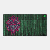 Cyberpunk Samurai Matrix Desk Mat (Voorkant)