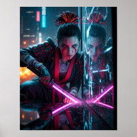 Cyberpunk Samurai Meisje