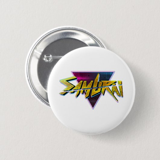 Cyberpunk Samurai Ronde Button 5,7 Cm (Voorkant /achterkant)
