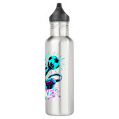 Cyberpunk Samurai Striker For Gamers & Athletes Waterfles (Rechts)