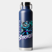 Cyberpunk Samurai Striker Voor Gamers & Atleten Waterfles (Voorkant)