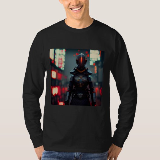 cyberpunk samurai t-shirt (Voorkant)